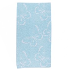 Полотенце махровое жаккардовое пестротканое Бабочки 7815