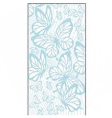 Полотенце махровое жаккардовое пестротканое Райские бабочки 8093