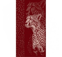 Полотенце махровое жаккардовое пестротканое Королевский гепард 8130