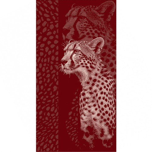 Полотенце махровое жаккардовое пестротканое Королевский гепард 8130 из Иваново