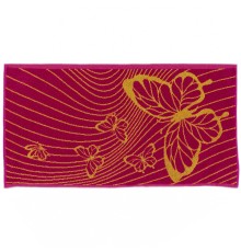 Полотенце махровое пестротканое жаккардовое Райские бабочки-3 8095