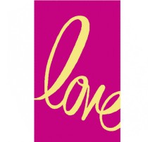 Полотенце махровое  жаккардовое пестротканое Love 8136