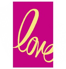 Полотенце махровое  жаккардовое пестротканое Love 8136