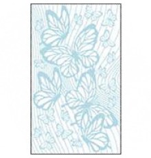 Полотенце махровое  жаккардовое пестротканое Райские бабочки-2 8094