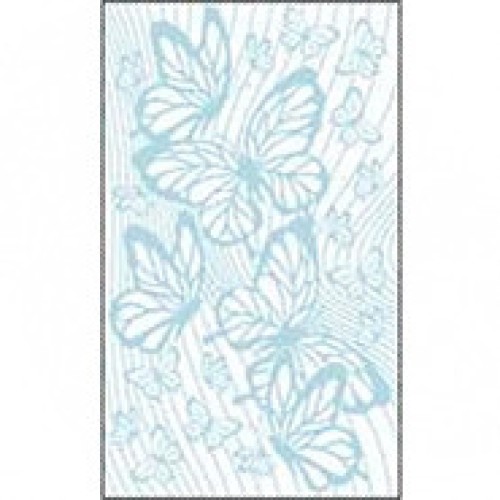 Полотенце махровое  жаккардовое пестротканое Райские бабочки-2 8094 из Иваново