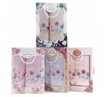 Набор полотенец микрофибра 7506297 7505297 в коробке Б+Л