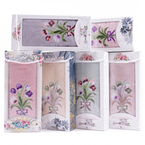 Набор полотенце махровое H70 в коробке Б из Иваново