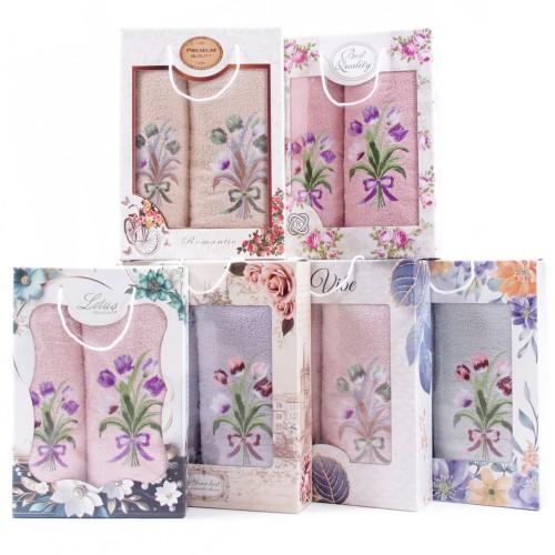 Набор полотенец махровых H70 в коробке Б+Л из Иваново