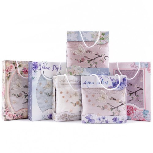 Набор полотенце махровое 88-960 88-961 в коробке Л из Иваново