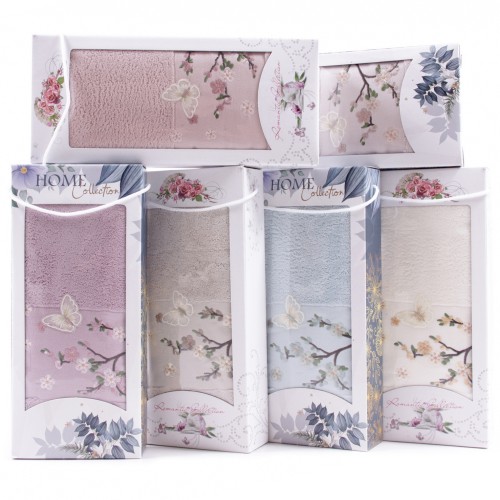 Набор полотенце махровое 88-960 88-961 в коробке Б из Иваново