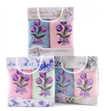 Набор полотенец микрофибра  LM80-6 в сумочке Р+Р