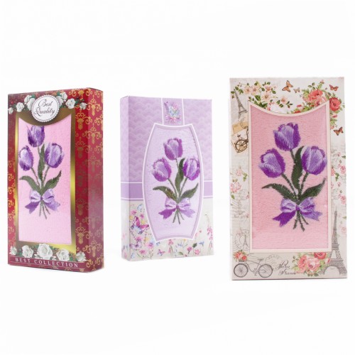 Набор полотенце микрофибра LM80-6 в шоколадке Р из Иваново