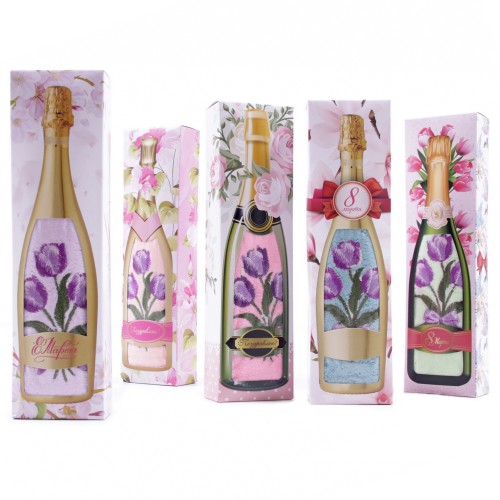 Набор полотенце микрофибра LM80-6 в бутылочке Р из Иваново