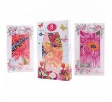 Набор полотенце микрофибра LM77 в шоколадке 8 марта Р