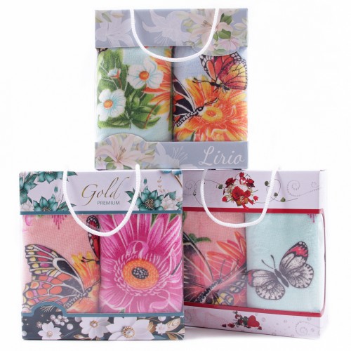 Набор полотенец микрофибра  LM77 в сумочке Р+Р из Иваново