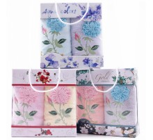 Набор полотенец микрофибра  LM71 LM82 Р в сумочке Р+Р