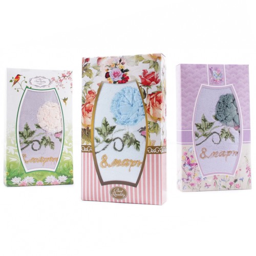 Набор полотенце микрофибра LM83 в шоколадке  Р из Иваново