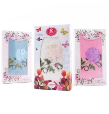 Набор полотенце микрофибра LM79-6 в шоколадке 8 марта Р