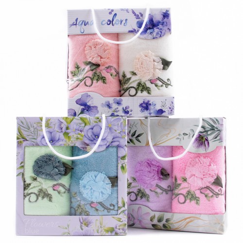 Набор полотенец микрофибра  LM79-6 в сумочке Р+Р из Иваново