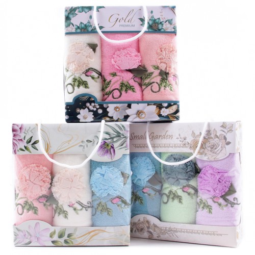 Набор полотенец микрофибра  LM79-6 в сумочке Р+Р+Р из Иваново