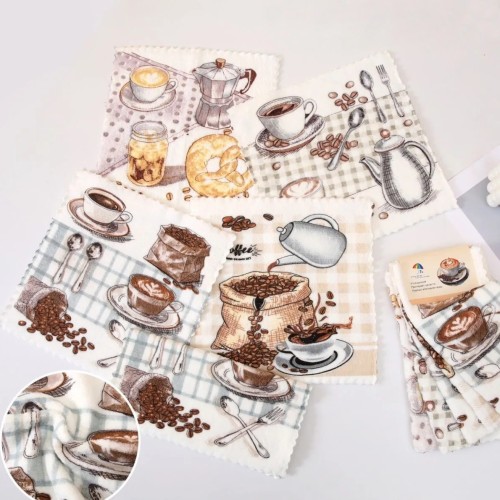 Набор салфеток из микрофибры 28615381 в шоколадке С+С  из Иваново