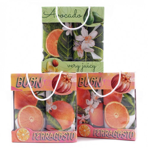 Набор полотенец рогожка 40х75 см в коробке 2 штуки 29426-1  из Иваново