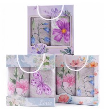 Набор полотенец рогожка 40х75 см в коробке 2 штуки 500131-1 тдл