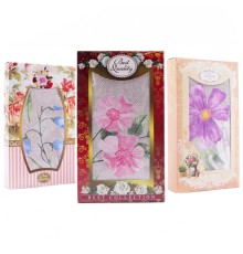 Набор полотенец из рогожки 40х75 см в шоколадке 500131-1 тдл