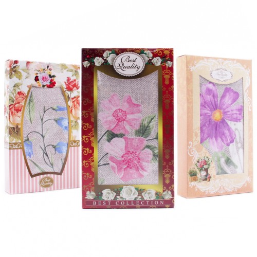 Набор полотенец из рогожки 40х75 см в шоколадке 500131-1 тдл из Иваново