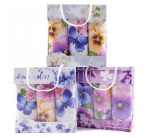 Набор полотенец рогожка 40х75 см в коробке 3 штуки 902 18742-1 тк