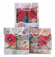 Набор полотенец рогожка 40х75 см в коробке 2 штуки 18752-1 тк