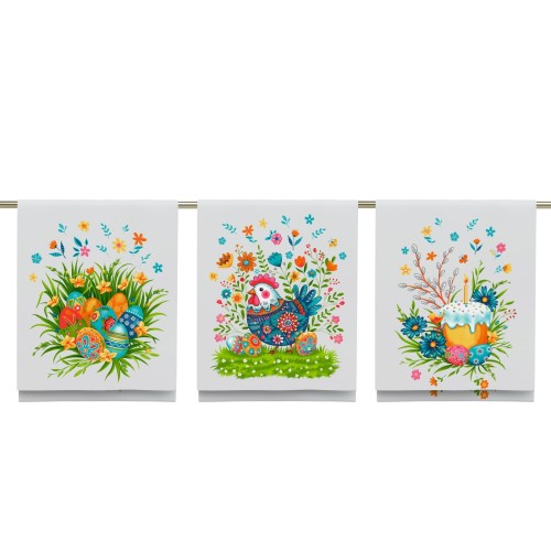 Набор полотенец рогожка Купон 50х63 см в пакете 3 штуки 904 29467-2 тк из Иваново