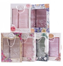 Набор полотенец махровых  4024 Б+Л