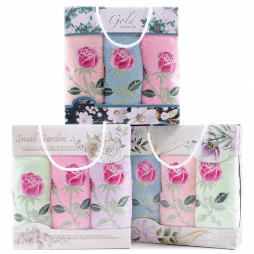 Набор полотенец микрофибра  LM81-6 в сумочке Р+Р+Р из Иваново