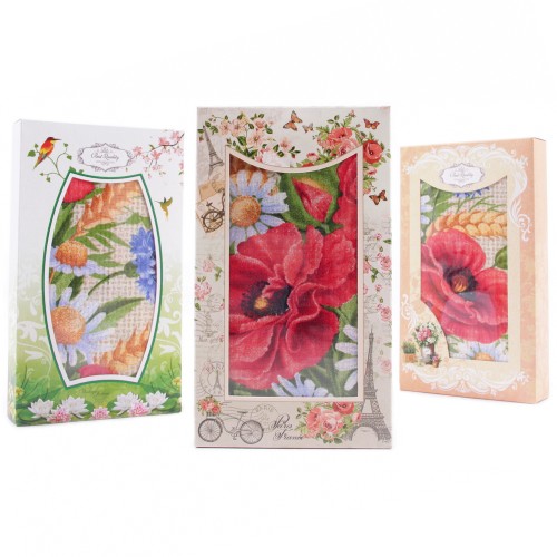 Вафельное полотенце 40х75 см 1 штука в коробке шоколадке 18773-1 тк из Иваново