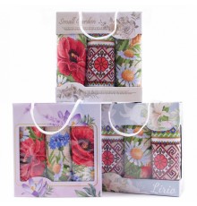 Набор вафельных полотенец 40х75 см 3 штуки в сумочке 18773-1 тк