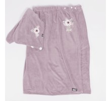 Набор сауна микрофибра женская+тюрбан Букет 98-723 №6