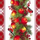 Салфетка-дорожка на стол хлопковая Зимние яблоки 29531-1 тк в Москве
