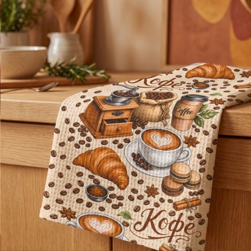 Вафельное полотенце Купон 50х63 см 29598-1 Тейково в Москве